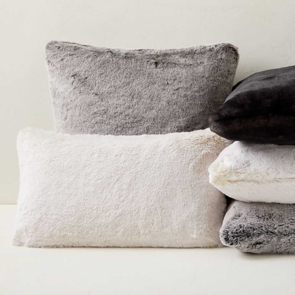 Oversized online fur pillows