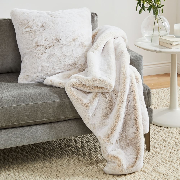 West elm faux discount fur pillow