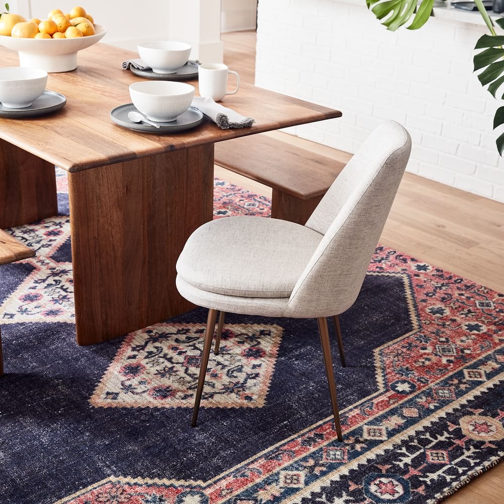 Low back upholstered dining hot sale chairs