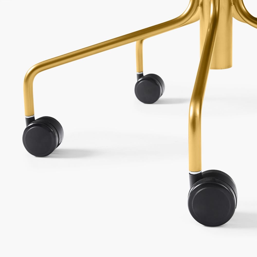 Brass online swivel chair
