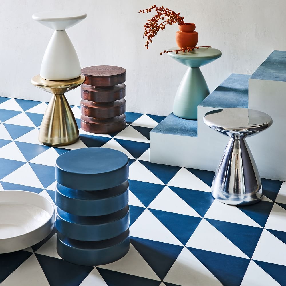 Side table teal hot sale