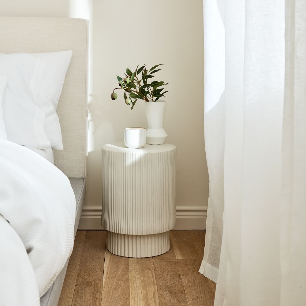 Buy online Fluted Nightstand now West Elm UAE UAE