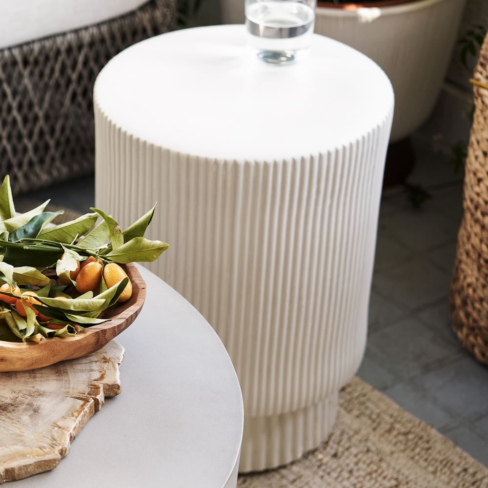 West elm textured side outlet table