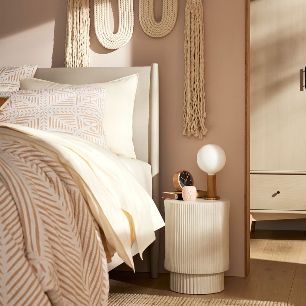 Pink and online gold side table