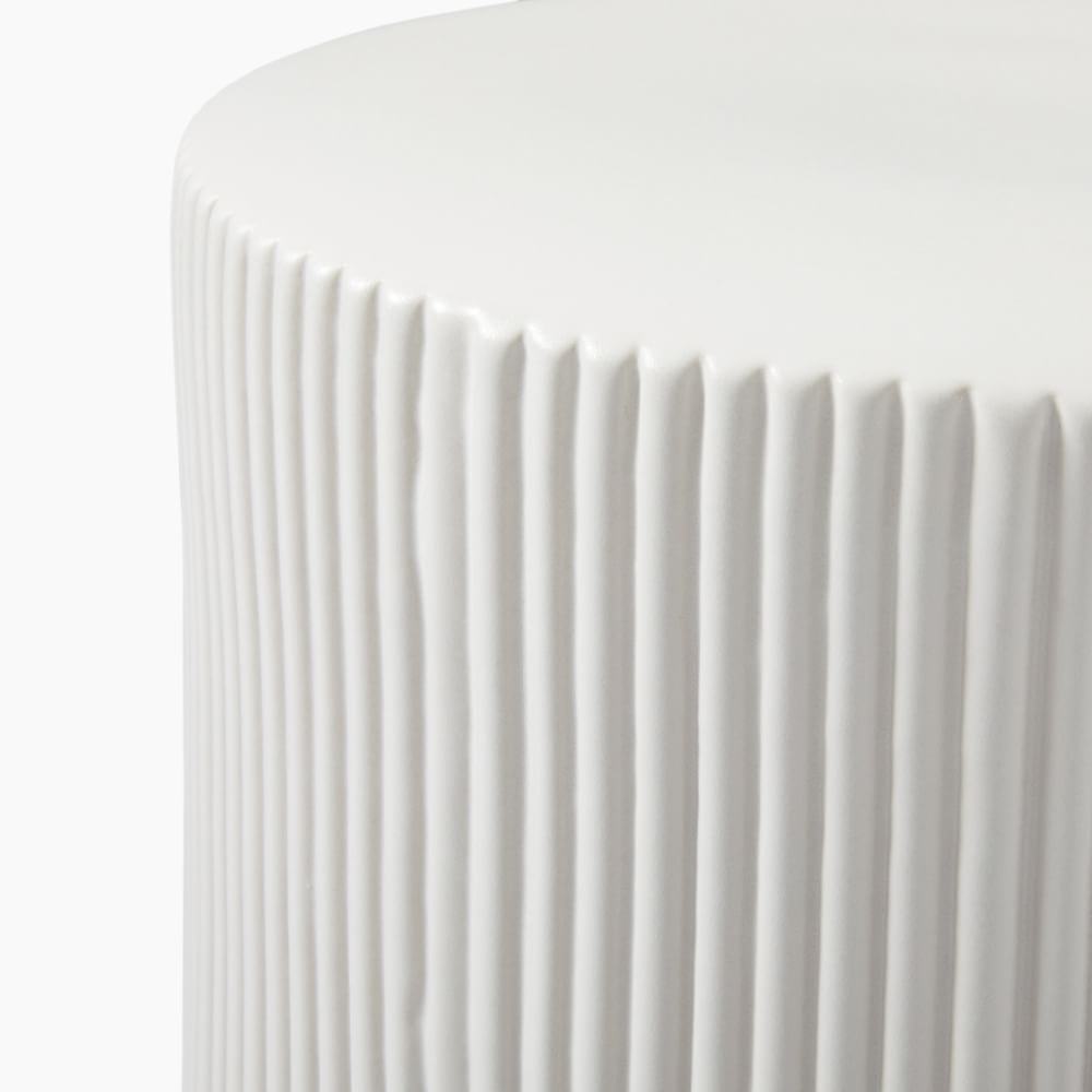 Fluted store side table