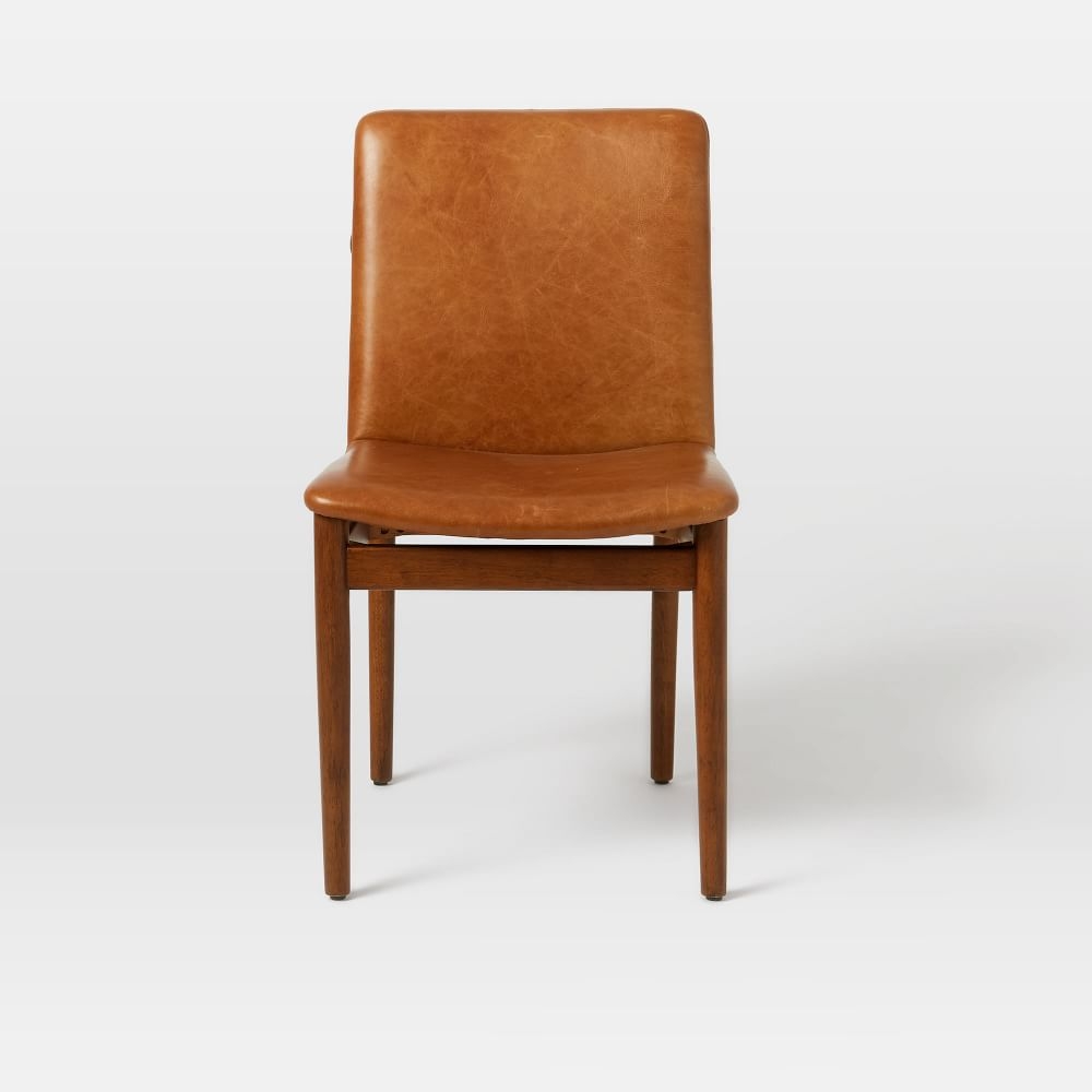 Framework leather store dining chair
