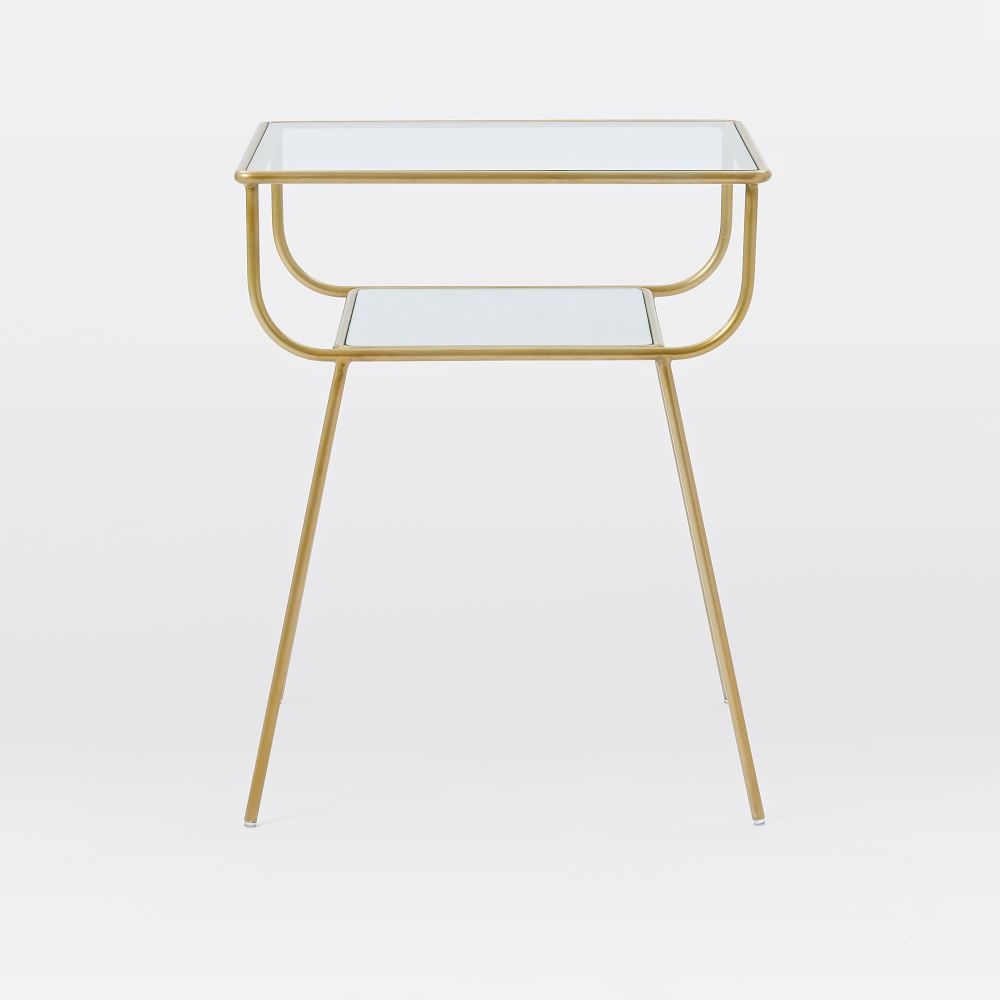 West elm brass nightstand hot sale