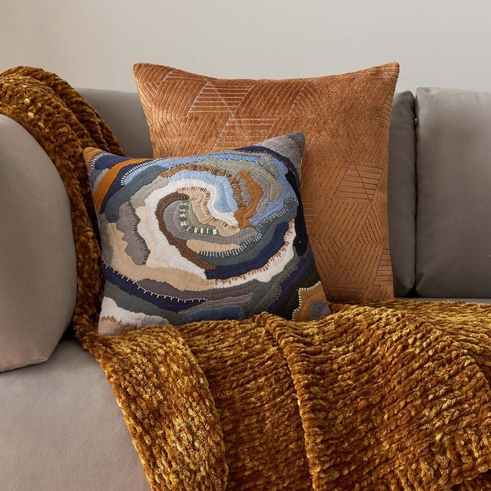 Buy online Geo Facet Jacquard Velvet Pillow Cover now West Elm