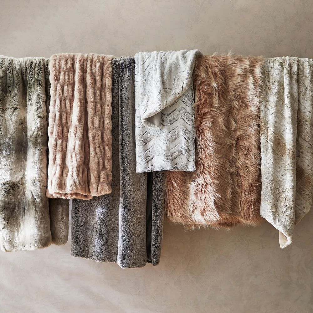 Faux fur sale throws and cushions