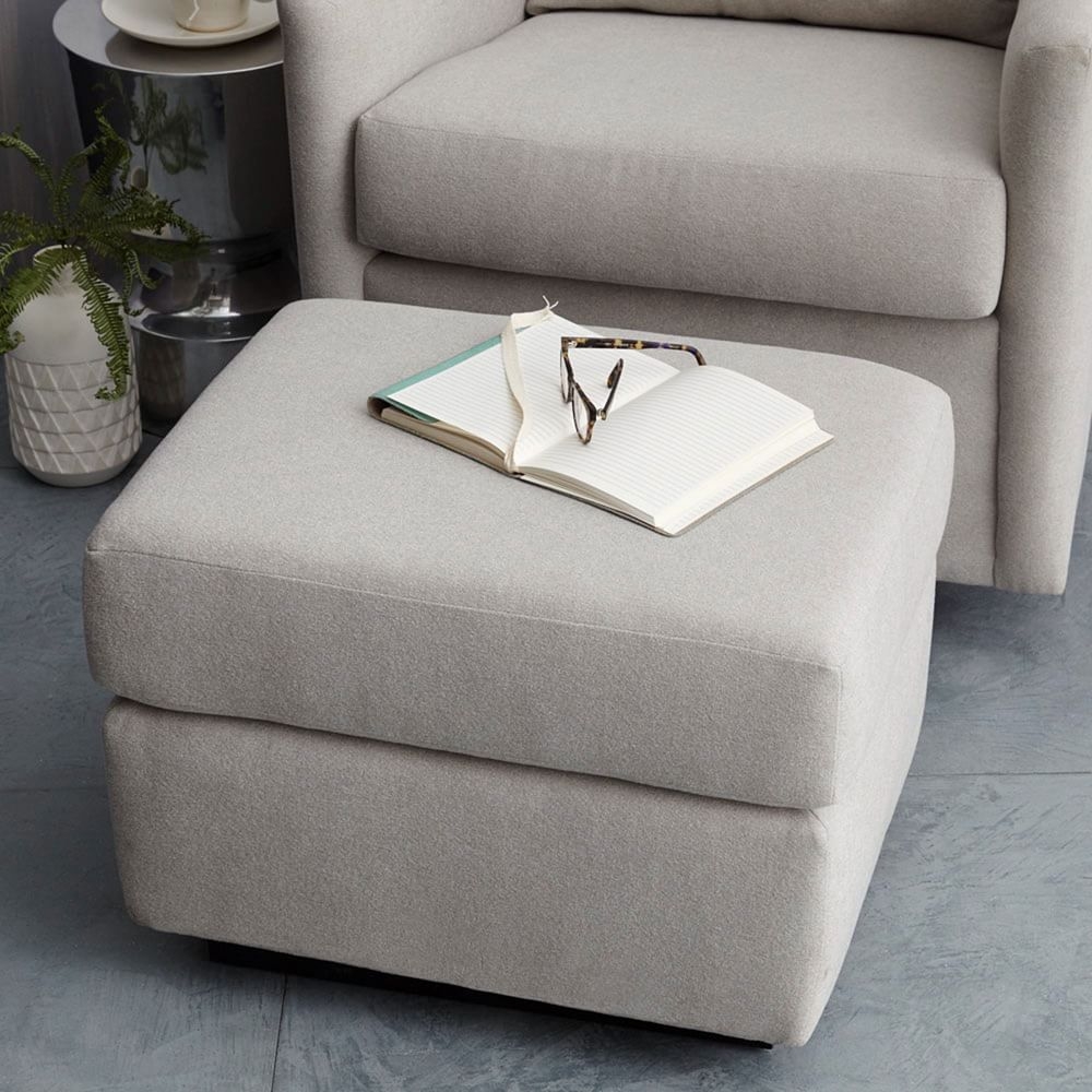 West shop elm ottoman