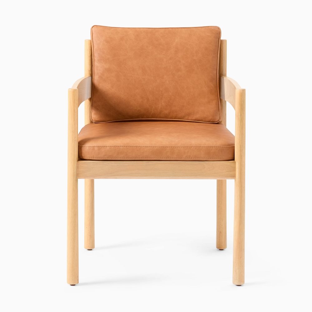 Leather dining chair with arms new arrivals