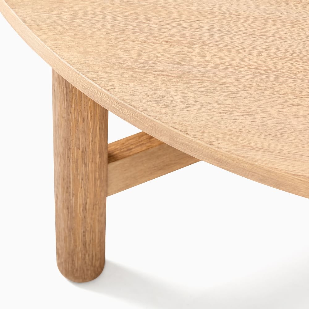 Round wood glass 2025 coffee table