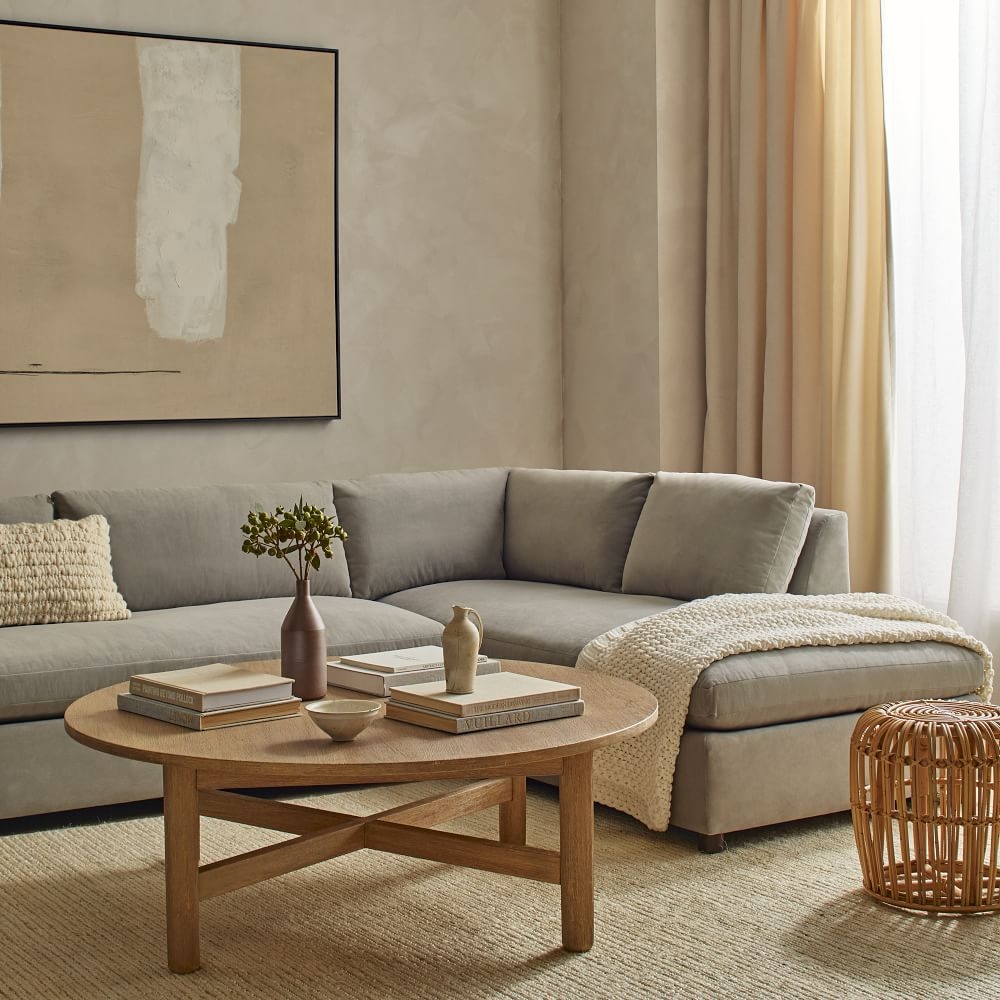 Round sofa outlet table