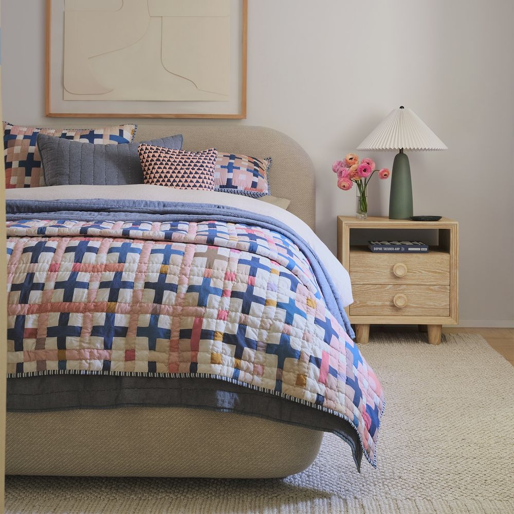 West elm top patchwork nightstand