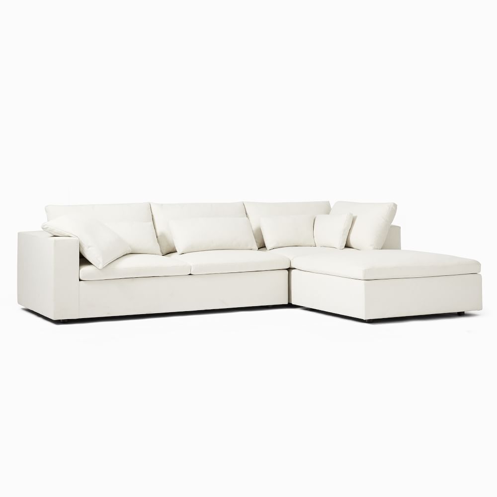 3 piece outlet fabric sleeper sectional