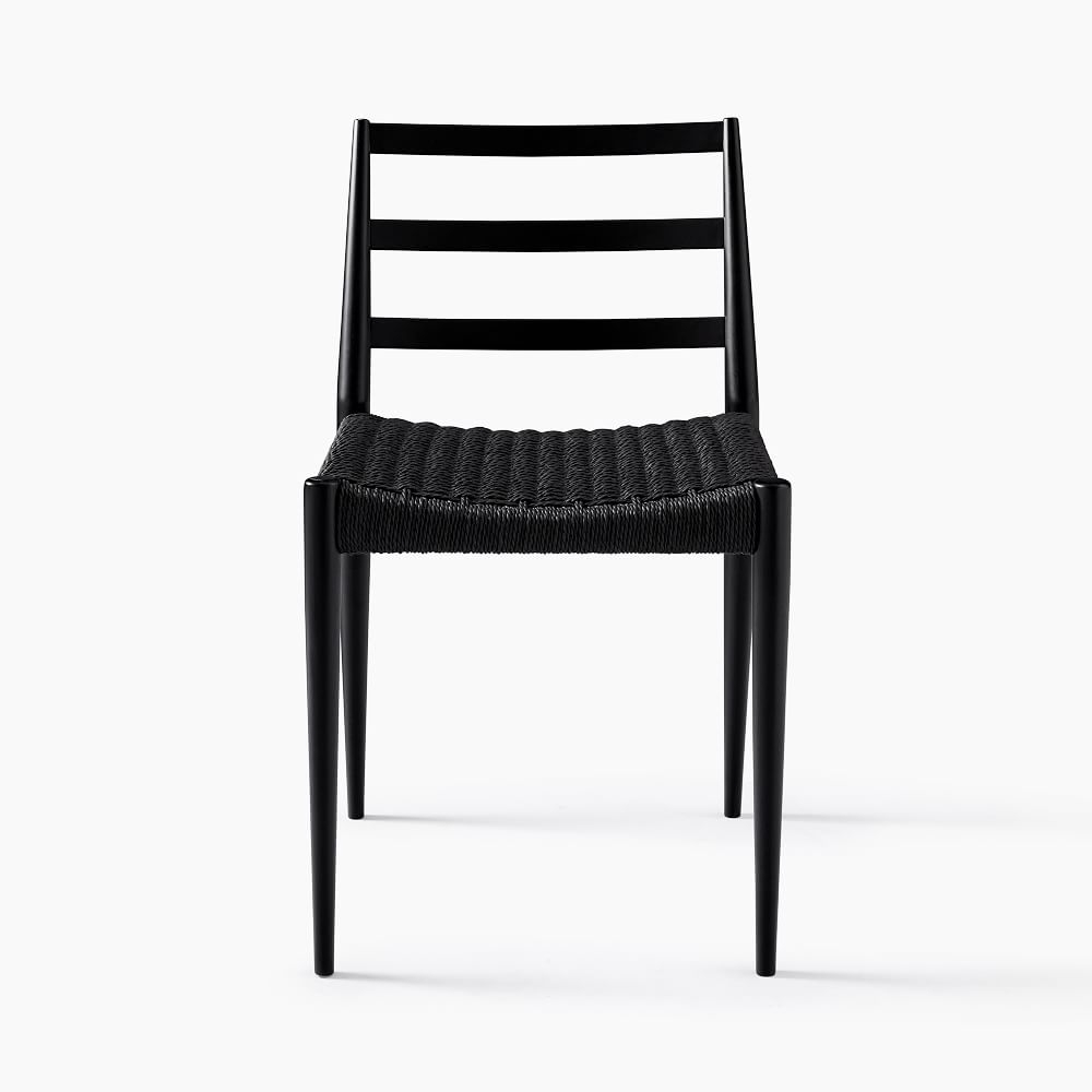 Outdoor black store dining chairs