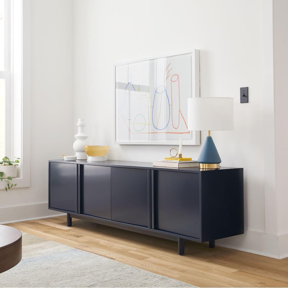 Blue shop media console