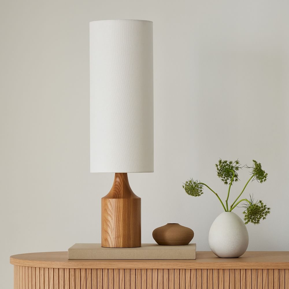 Mahogany sales table lamp
