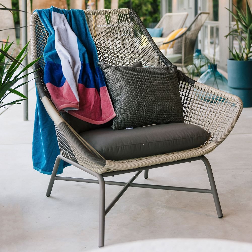 Grey shop lounge chair