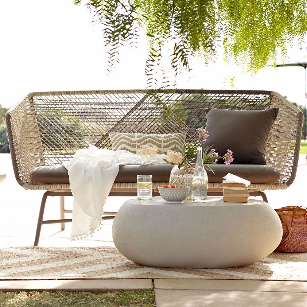 Outdoor sofa outlet with chaise