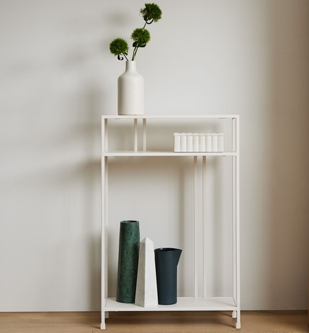 Shelf console on sale table