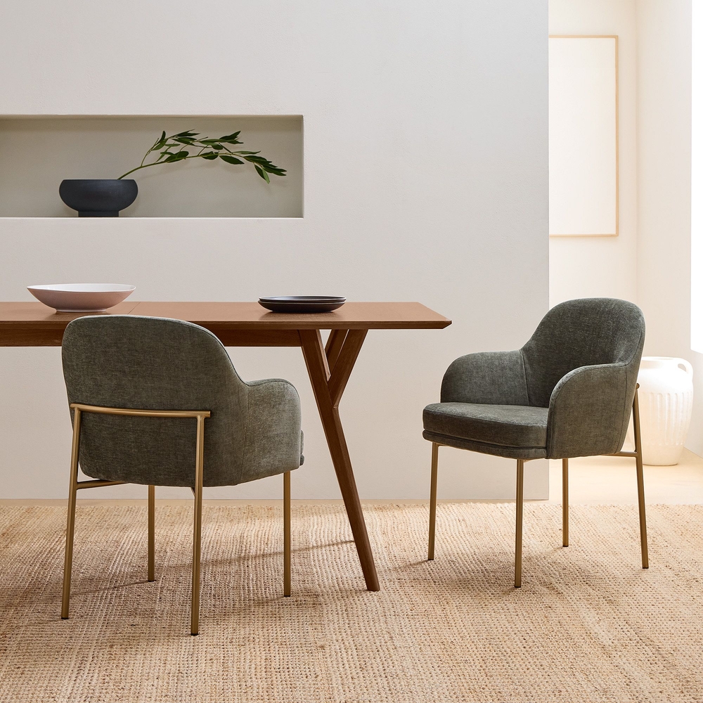Metal frame sales upholstered chair