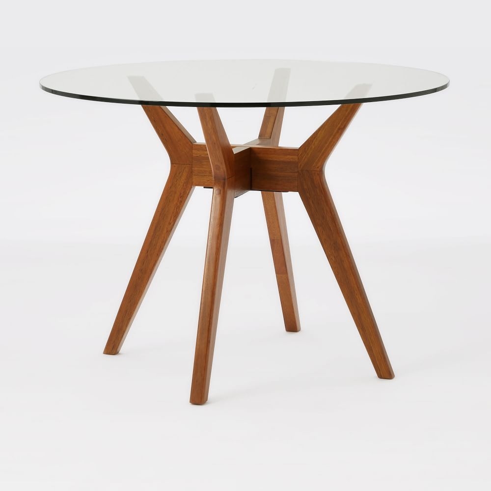 Glass circle discount dining table