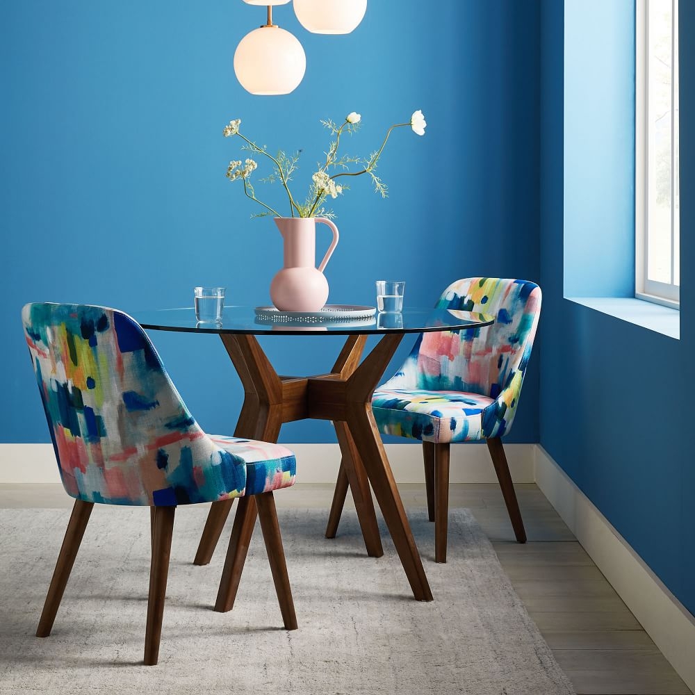 Jensen round glass dining shop table
