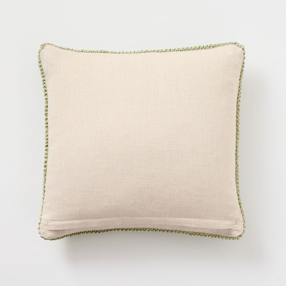 Cream knit pillow discount