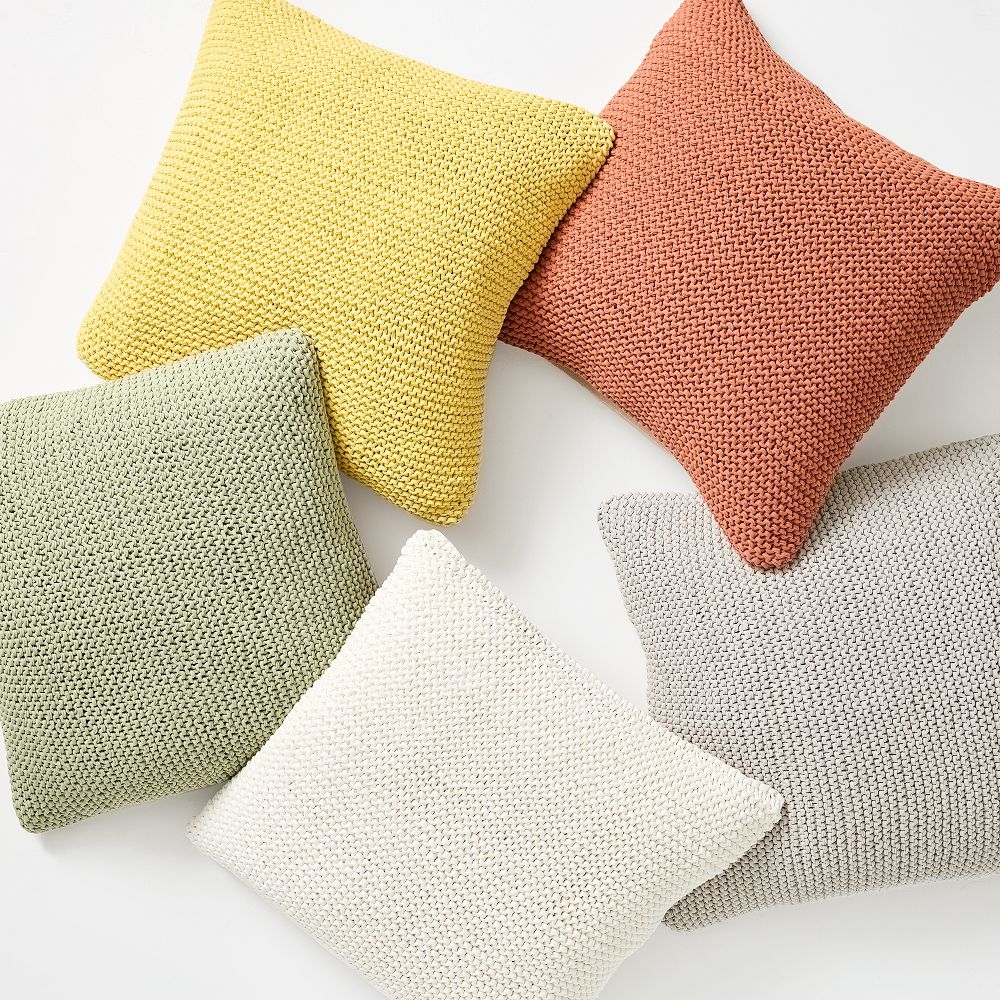 Jersey Chindi Knit Pillow Cover