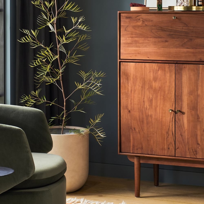 Buy online Keira Solid Wood Bar Cabinet 81cm now West Elm UAE UAE