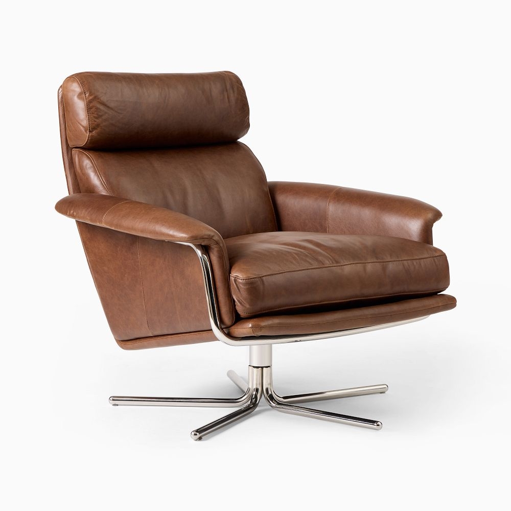 Leather swivel deals