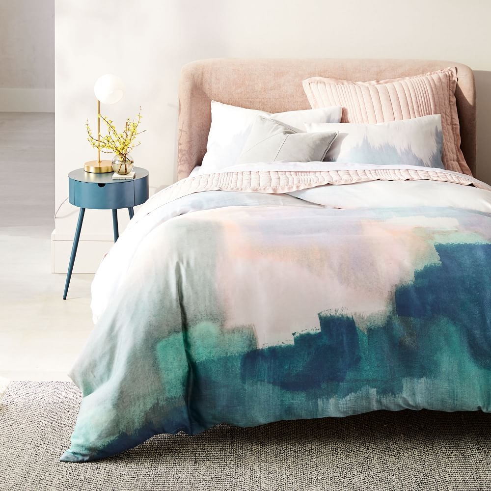 West elm king shop bed