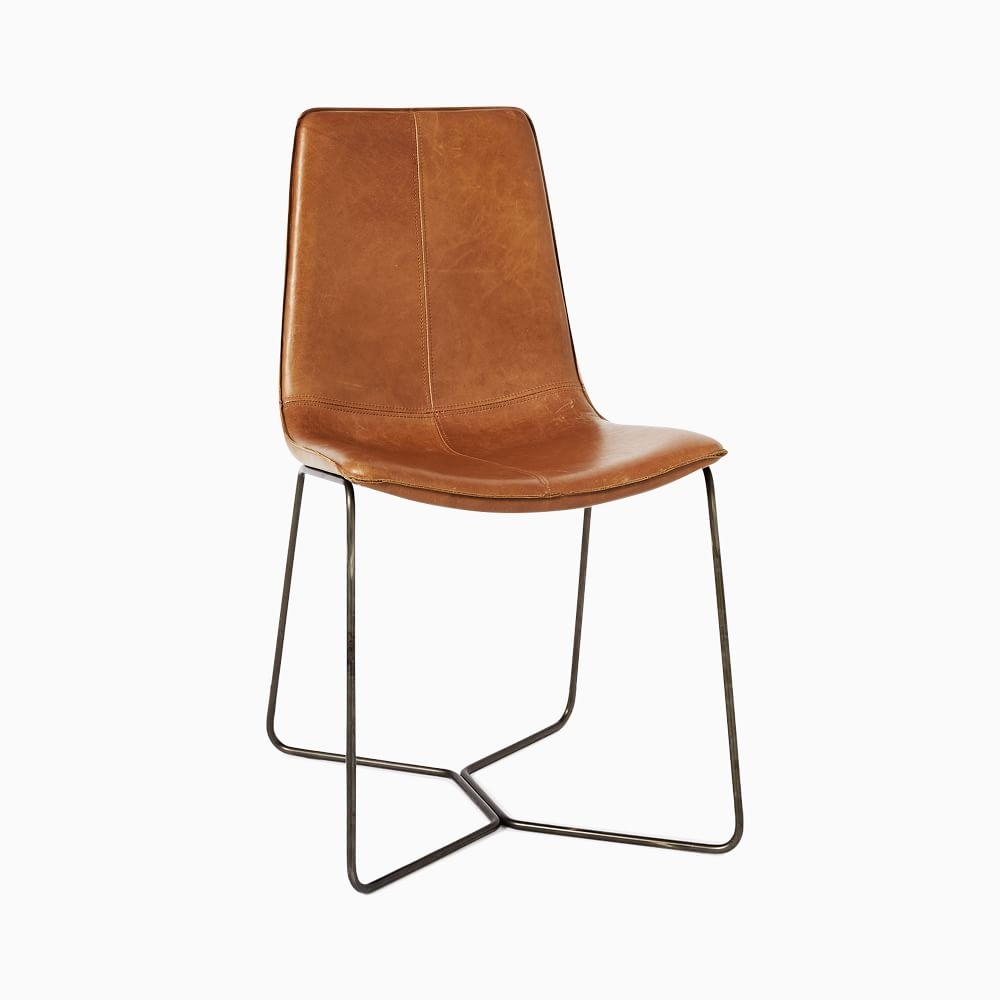 Slope Leather Dining Chair