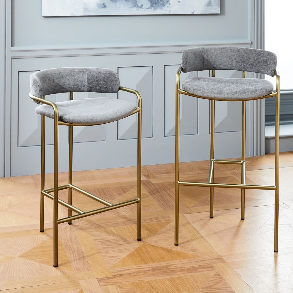 Lenox velvet bar store stool