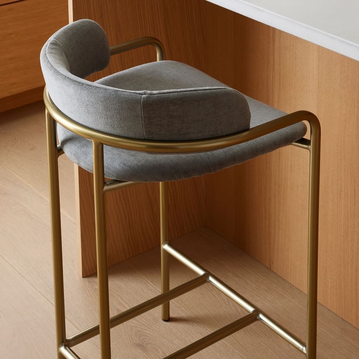 Lenox velvet bar store stool