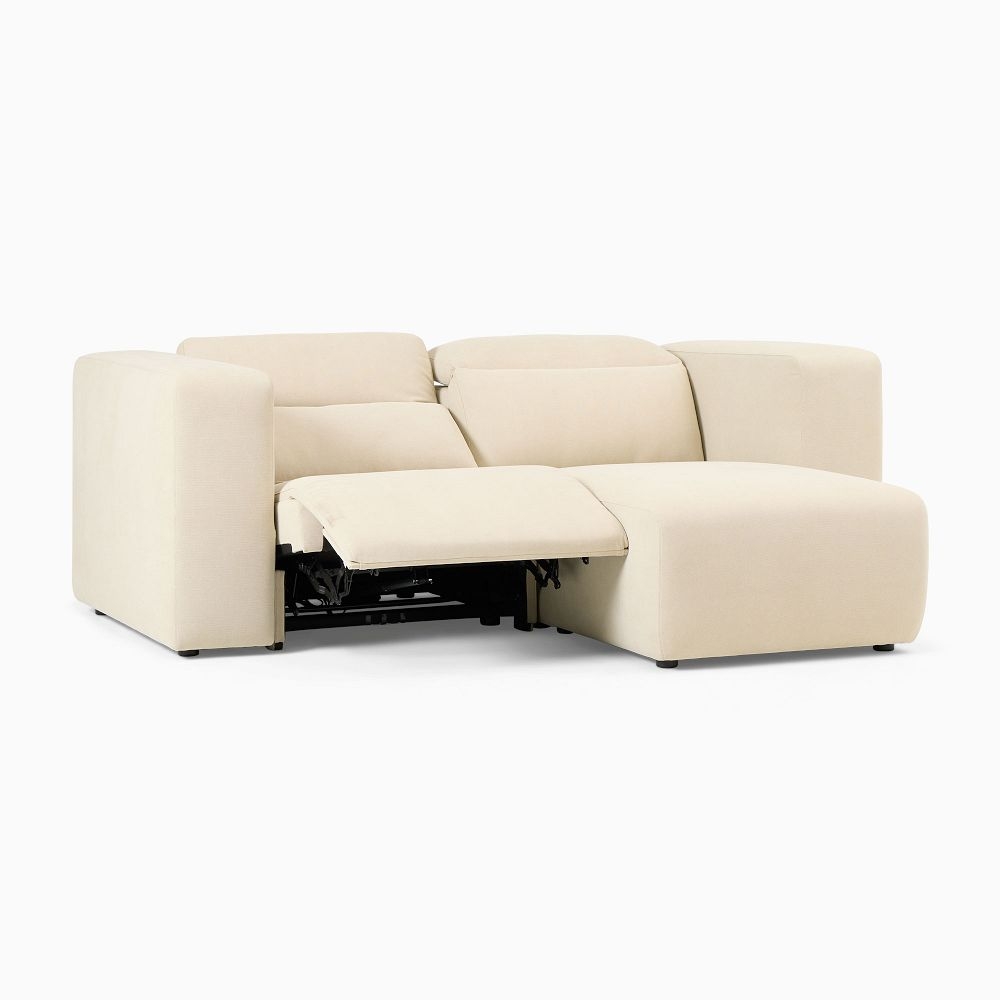 Small couch with on sale chaise and recliner