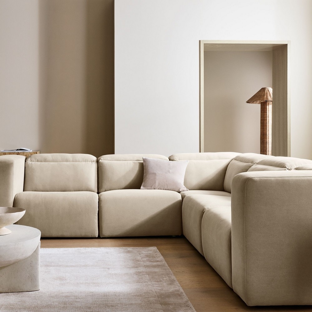Low couch shop sectional