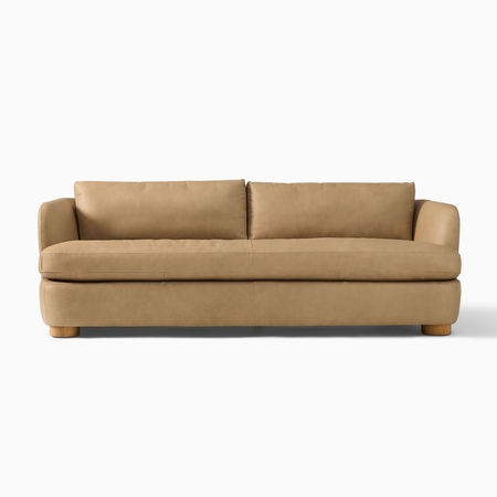 West elm on sale leather sofas
