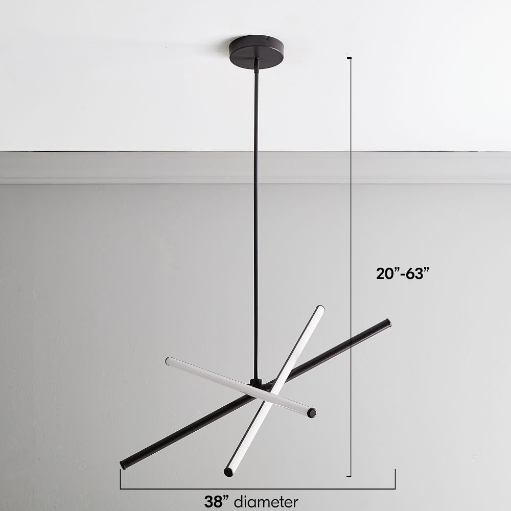 Led store light chandelier