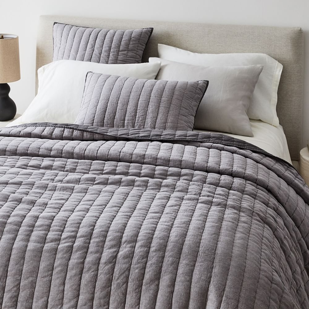 White king coverlet and shams top