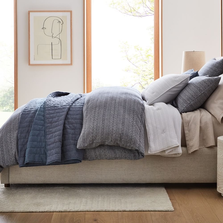 West elm belgian linen duvet top