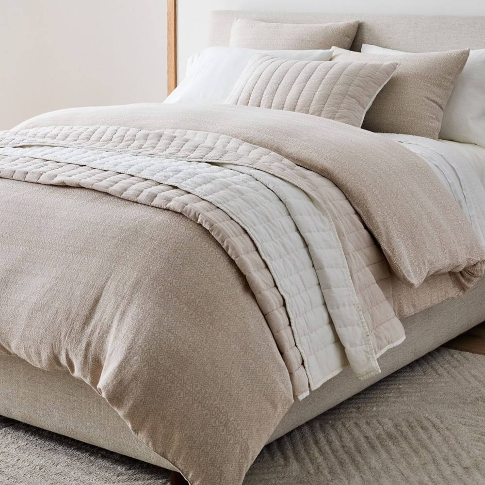 Buy online European Flax Linen Cotton Pick Stitch Quilt Shams