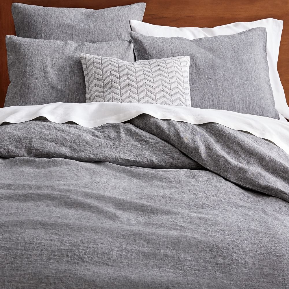 Belgian flax linen melange duvet cover outlet