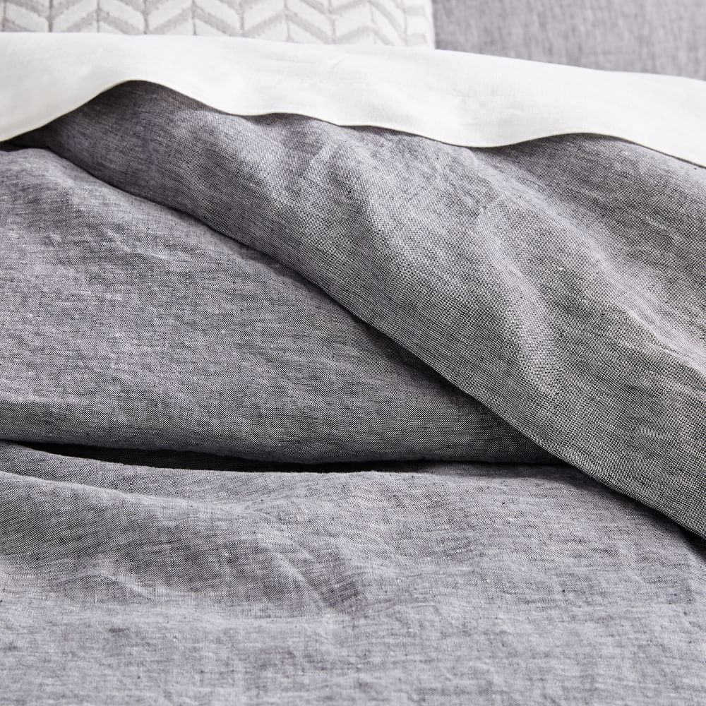 Belgian linen duvet deals cover west elm