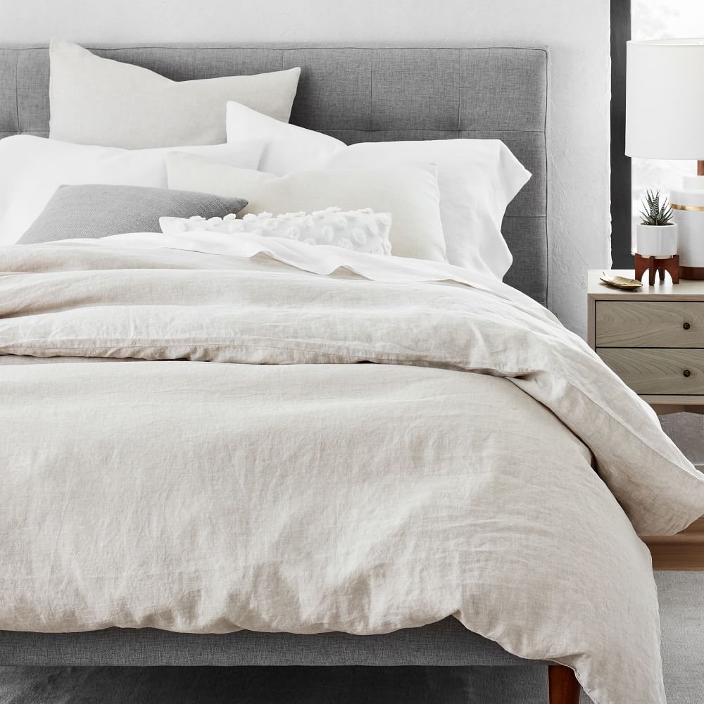 West elm belgian flax linen duvet cover review hot sale