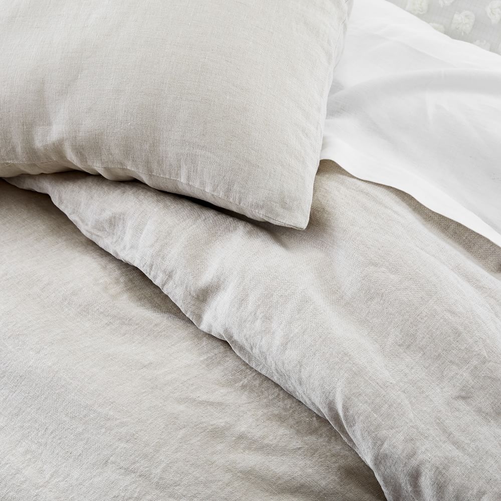 Belgian linen duvet cover west elm sales