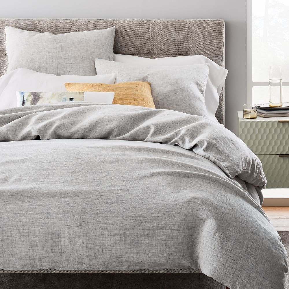 West elm belgian flax linen duvet cover review hot sale