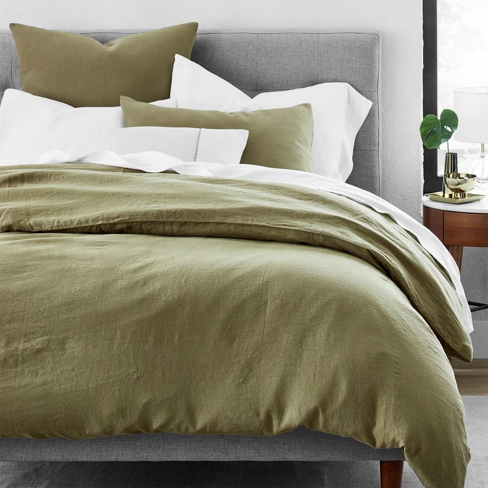 West elm belgian flax linen duvet cover review discount