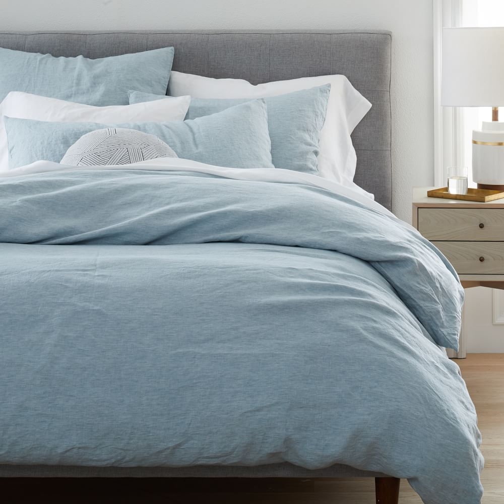 Belgian linen duvet cover west elm sales